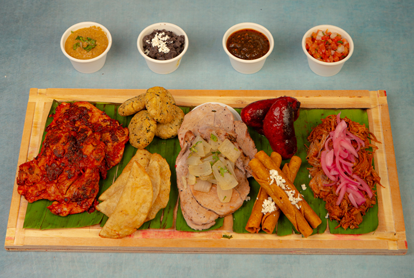 Yucatecan snack platter