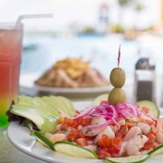 Ceviche. Sol and Luna Grill Restaurants. The Royal Haciendas.