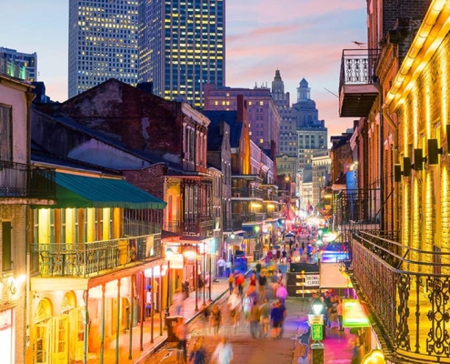 New Orleans, Louisiana. Bourbon Street