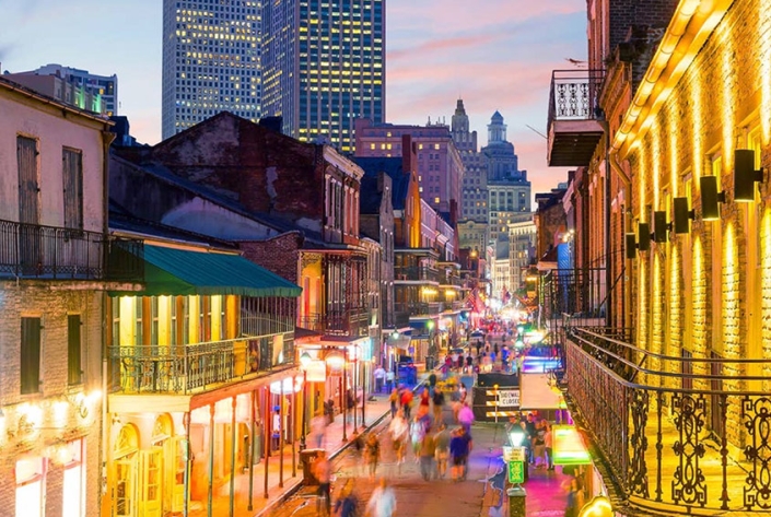 New Orleans, Louisiana. Bourbon Street