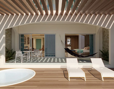 Uno Beachfront Suite with Whirlpool