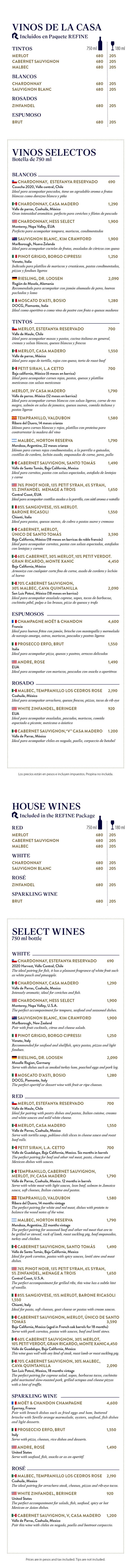 Restaurant Menu
