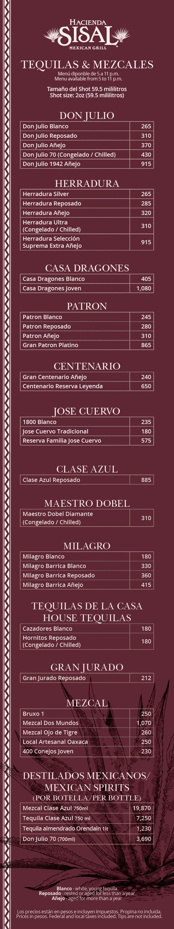 Restaurant Menu