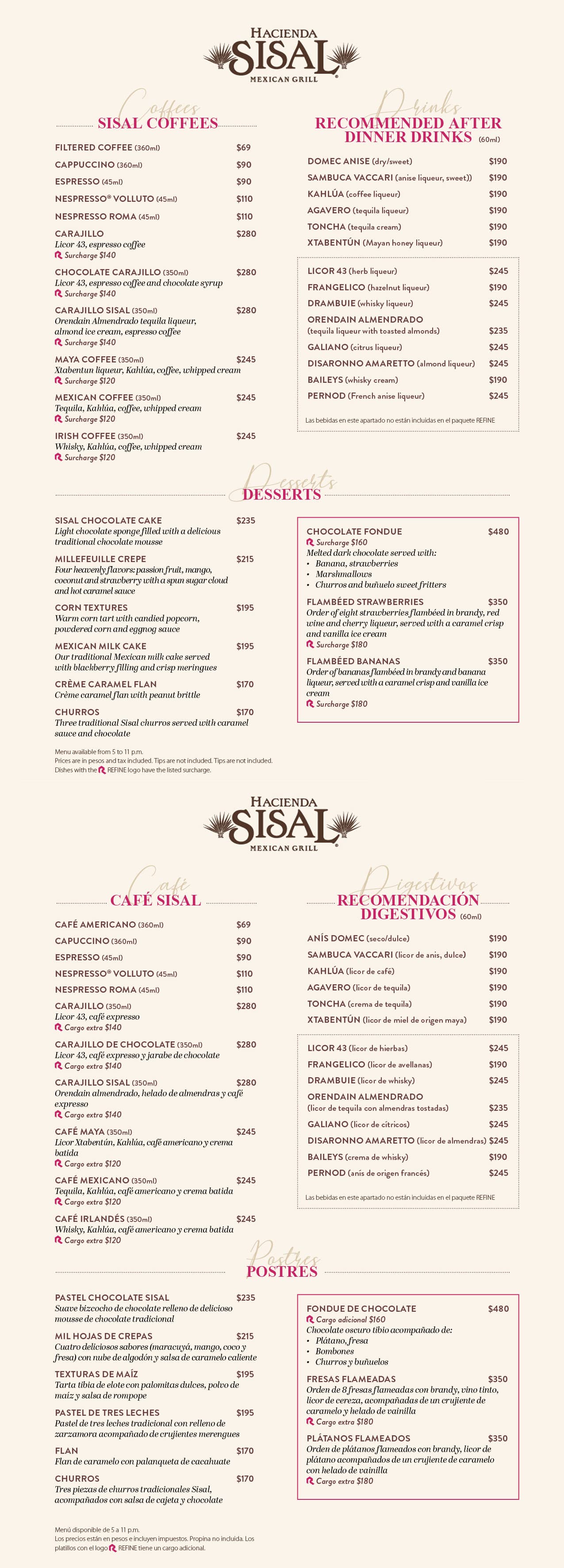 Restaurant Menu