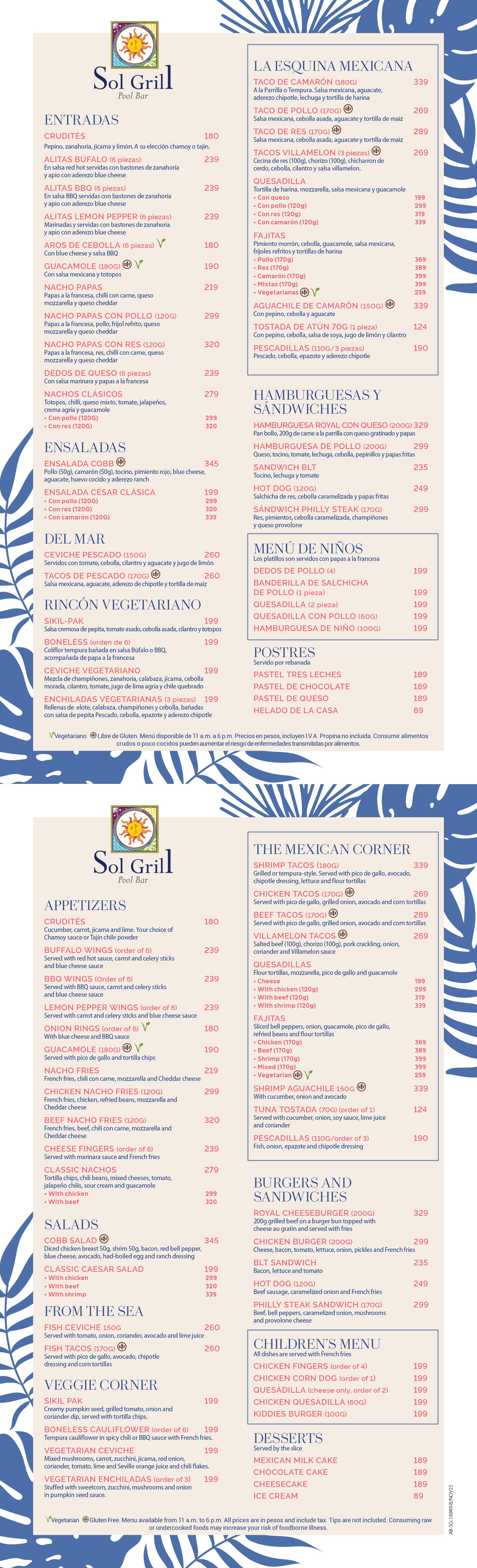 Restaurant Menu