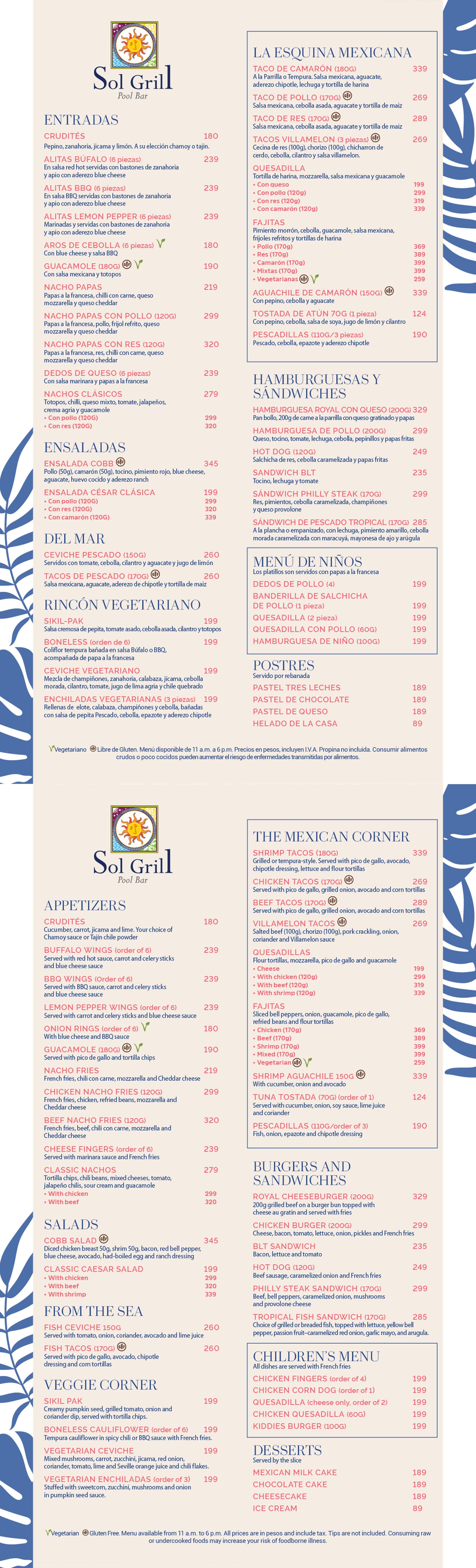Restaurant Menu